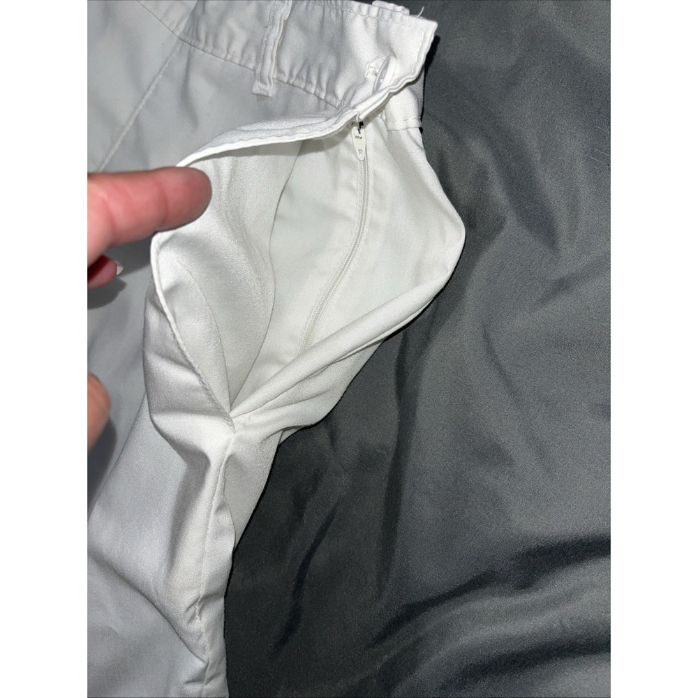 Haband For Her Pants Womens White Wide Leg Culottes Crop Drapey Size 14P Pockets - Picture 5 of 12